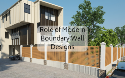 Modern boundary wall design